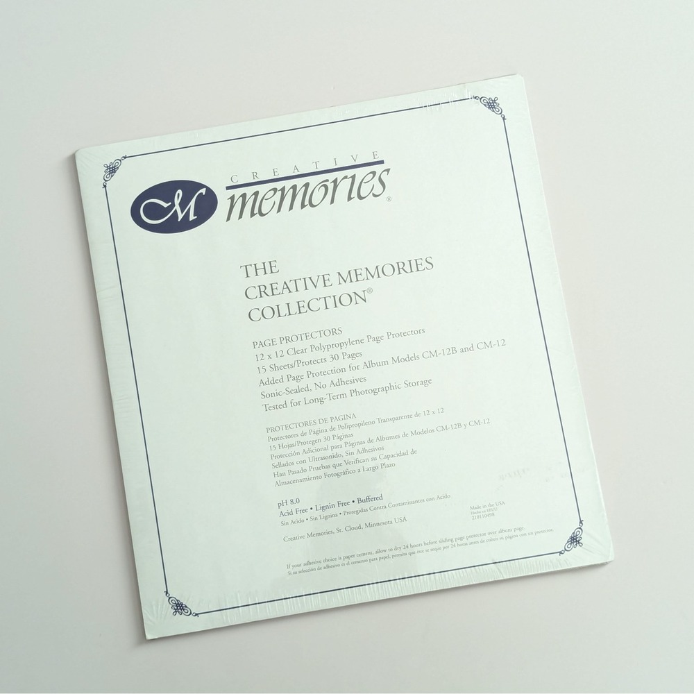 NEW Creative Memories 12x12 Album SAPPHIRE BLUE Silver Trim Pages + Protectors - Picture 8 of 9